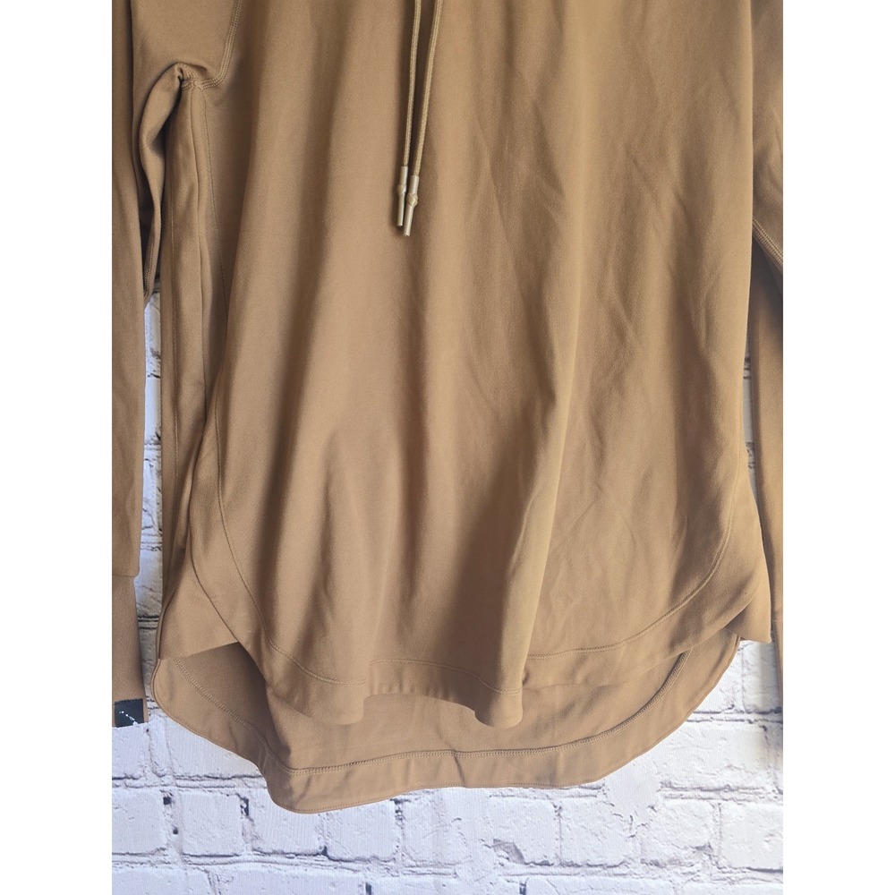 Kai Aloha Supply Hawaii Soft Scuba Drawstring Hoodie Tan Beige Brown Size Medium - Picture 3 of 10
